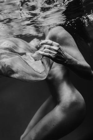 fine art black and white woman empowerment and self-love portriat